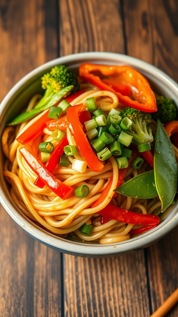 Veg Noodles Garlic Half
